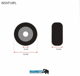 MAMMUTH Loses Rad 250 x 100mm PU Schwerlastrolle Rolle WSHT10PL - Tools.de TP Profishop GmbH
