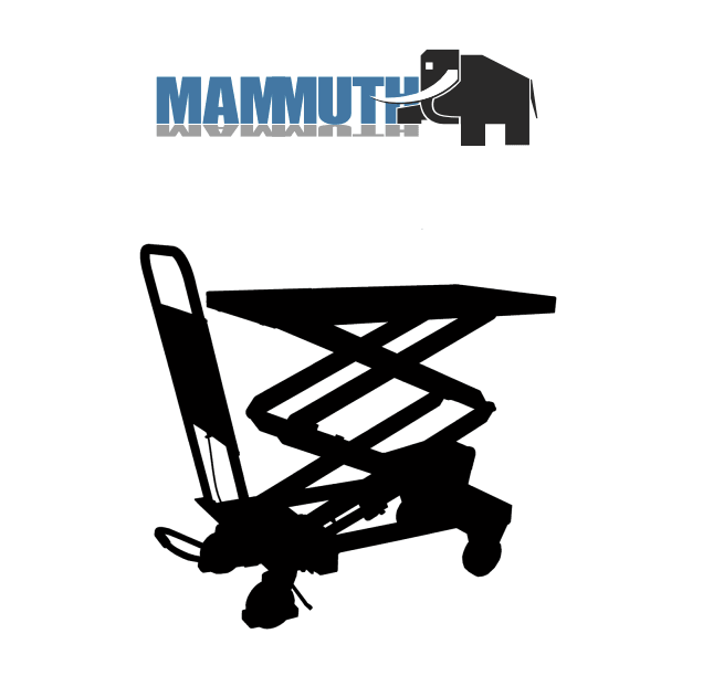 MAMMUTH Mobiler Scherenhubtisch, Hubtisch / Hubtischwagen / Hebebühne / Kapazität 300kg LT3HHM - Tools.de TP Profishop GmbH