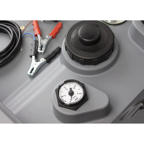 Mobile Tankstelle Diesel 210l, Transporttank 210 Liter - Dieseltank - Mobile Tankanlage, Tankstelle Tankanlage Diesel mit 12V Pumpe (Kabel 4m) und Zapfpistole mit 4m Schlauch - Tools.de TP Profishop GmbH