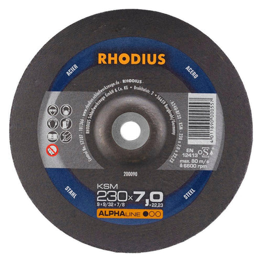 RHODIUS Schruppscheibe KSM 230 x 7,0 x 22,23mm V27 10 Stück 200090 - Tools.de TP Profishop GmbH