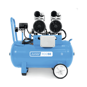 RUBETE 50 Liter 1500W 4 Zylinder Silent 8bar/115psi Flüsterkompressor Ölfreier Kompressor 52-54dB(LpA) leise Kompressor - ölfrei Flüsterkompressor, Öl- und servicefreier Motor - Tools.de TP Profishop GmbH