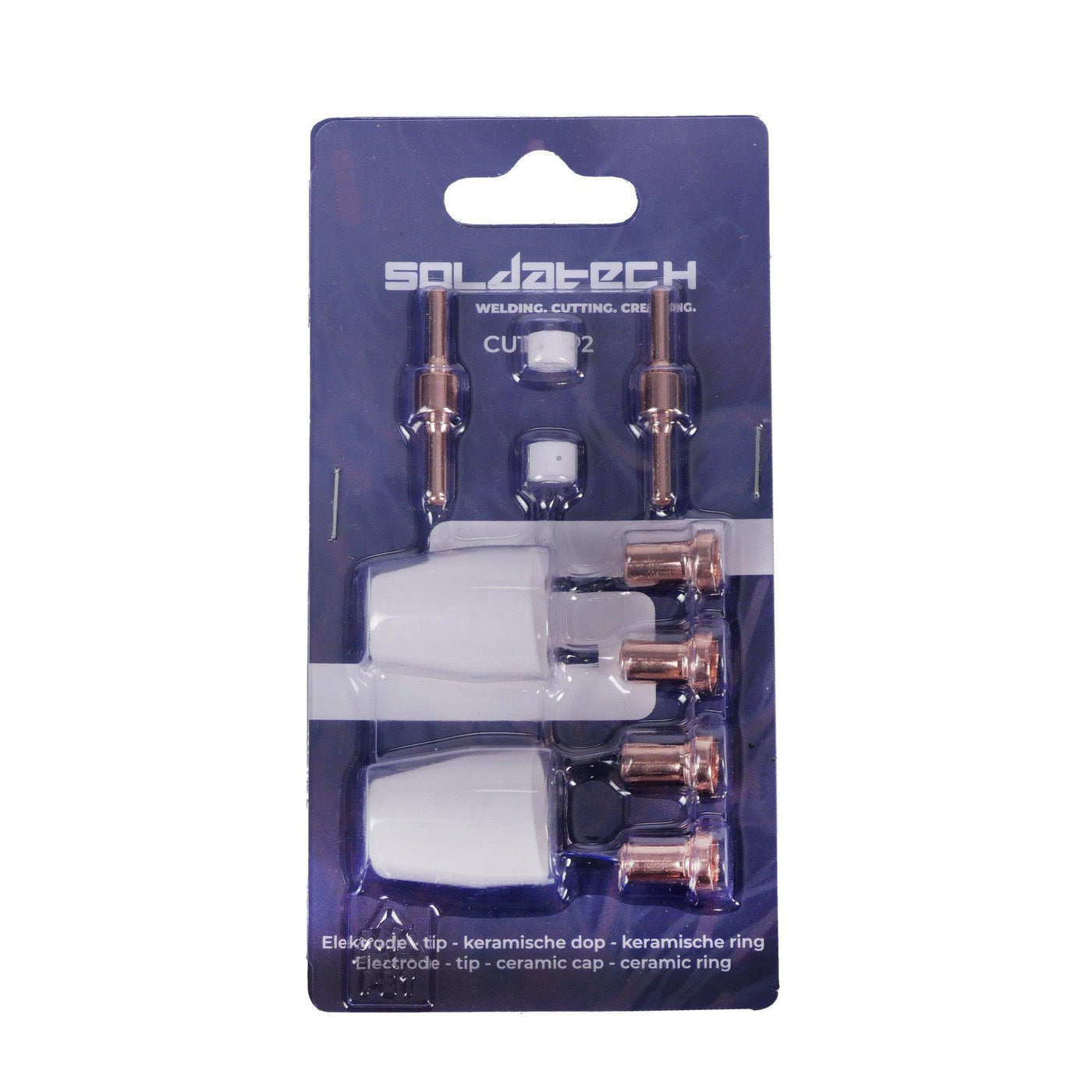 SOLDATECH Plasmaschneider Verschleißteile Set 40A 10 Stück CUT40P2 mit ...