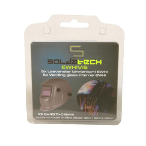 SOLDATECH Schweißschutzgläser Satz innen 101,5 x 49,7mm 5 Stück EWH1VI5 - Tools.de TP Profishop GmbH