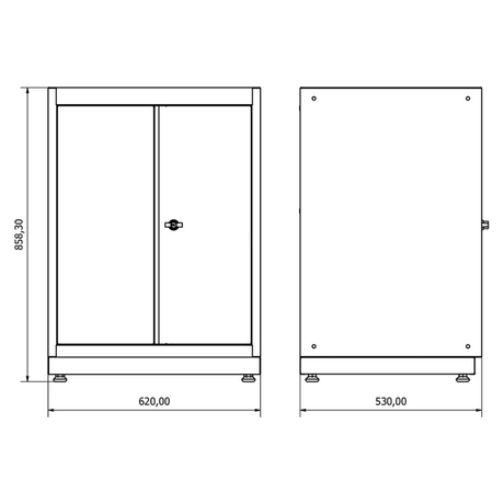 TOOLBOX4YOU Unterschrank 2 Türen Expert BG62D2 - Tools.de TP Profishop GmbH