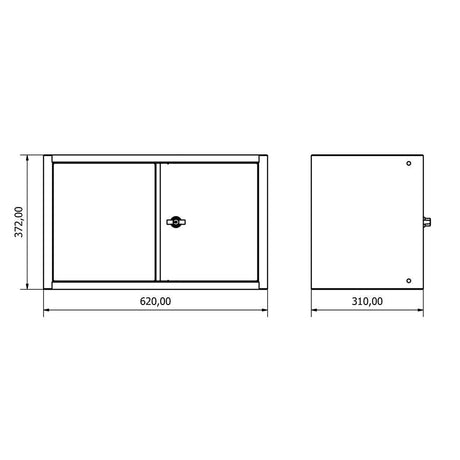 TOOLBOX4YOU Wandschränke 2 Türen Expert BG62WD2 - Tools.de TP Profishop GmbH