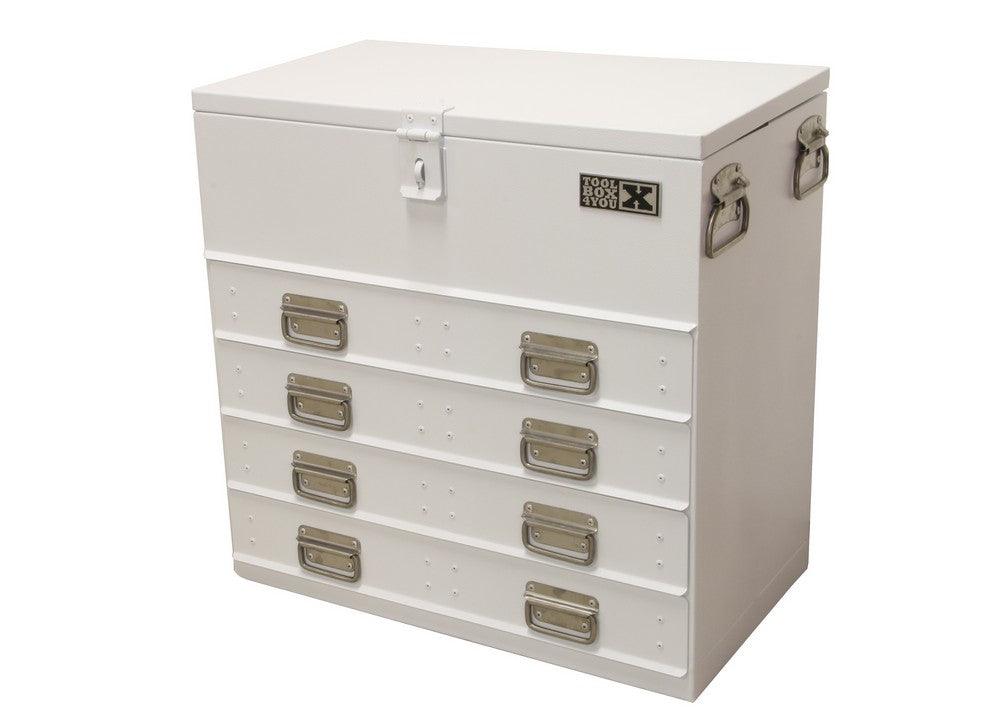 TOOLBOX4YOU Werkzeugkiste Stahl mit 4 Schubladen TB70T4D - Tools.de TP Profishop GmbH