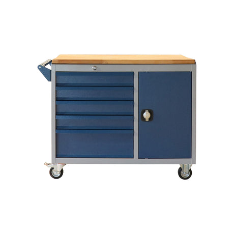 TOOLBOX4YOU Werkzeugwagen mit 5 Schubladen und 1 Tür BG100TB - Tools.de TP Profishop GmbH