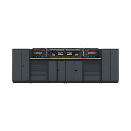 TOOLBOX4YOU Workshopmodul H Expert - Profi Werkbank mit Steckdosen BGMODH - Vormontiert, Freistehend, 1,2mm dickes Blech - Tools.de TP Profishop GmbH