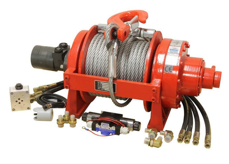 TORSO 9t Hydraulik Seilwinde 24V 9072kg Hydraulische Seilwinde CW20H24 - Tools.de TP Profishop GmbH