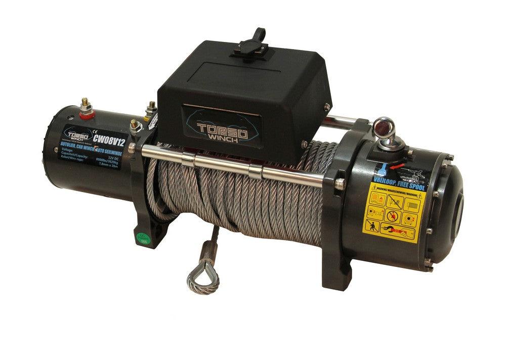 TORSO Elektro Seilwinde 12V 3600kg Elektrowinde CW08V12 Elektrische Seilwinde 8000lbs - Tools.de TP Profishop GmbH