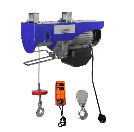 TORSO Seilwinde kabellos 300 / 600kg 230V HC0600W - Elektrische Seilwinde 230v 300/600 kg - Tools.de TP Profishop GmbH
