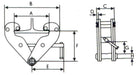 TORSO Trägerklemme 1 Tonne BC1T 75 - 220 mm - Tools.de TP Profishop GmbH