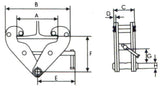 TORSO Trägerklemme 2 Tonnen BC2T 75 - 220mm - Tools.de TP Profishop GmbH