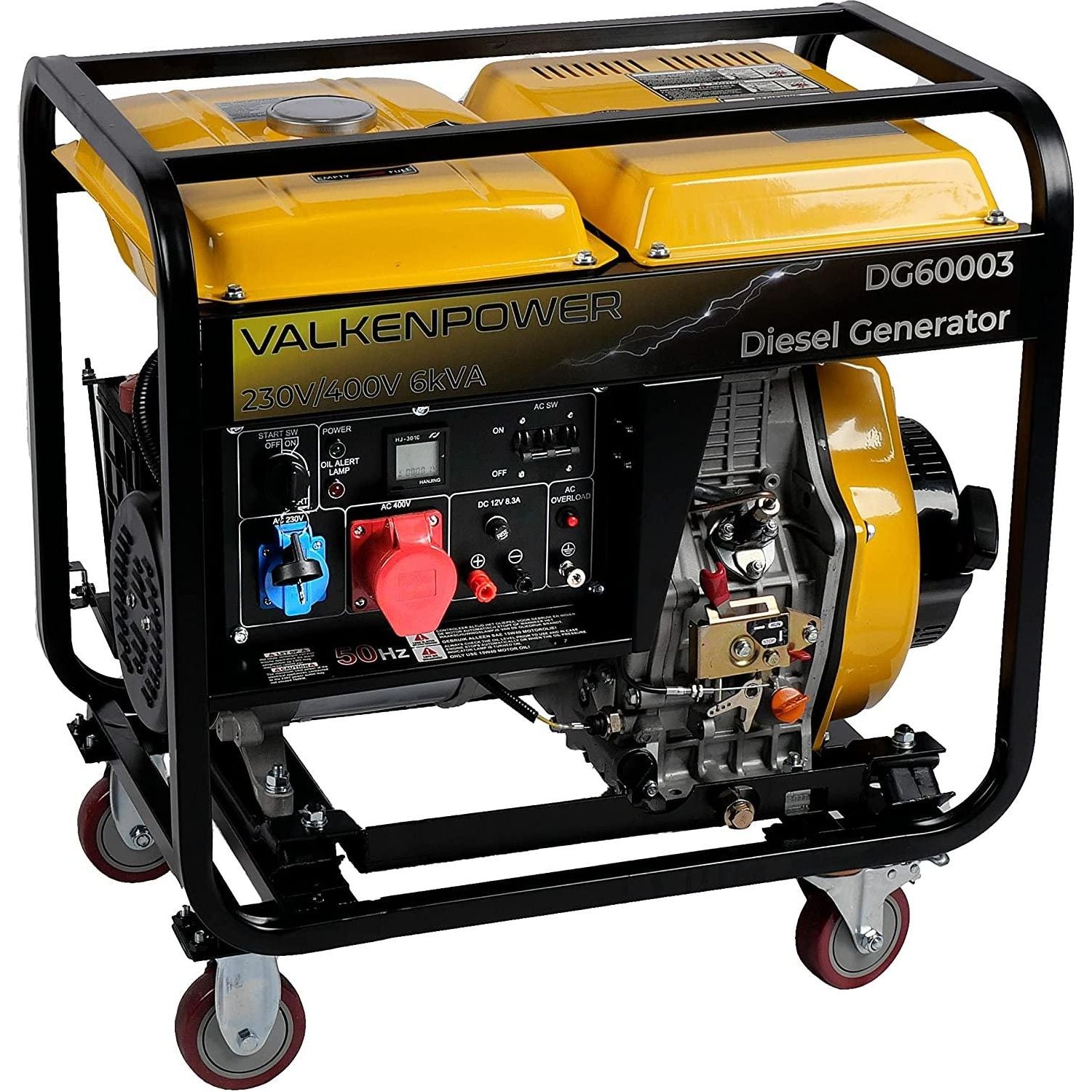 Valkenpower AVR E-Start Diesel Stromerzeuger Offen type 230V/400V 6kVA DG60003 - Tools.de TP Profishop GmbH