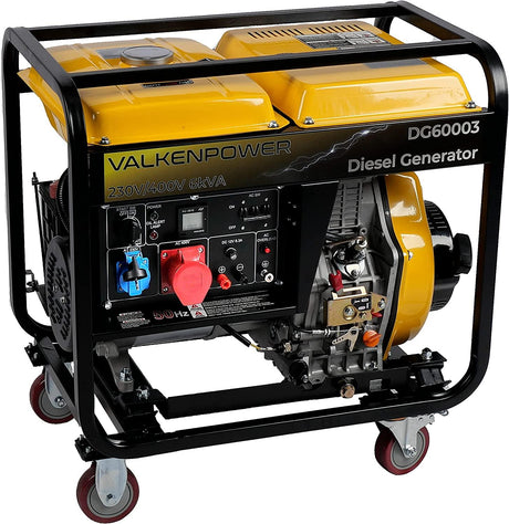 Valkenpower AVR E-Start Diesel Stromerzeuger Offen type 230V/400V 6kVA DG60003 - Tools.de TP Profishop GmbH