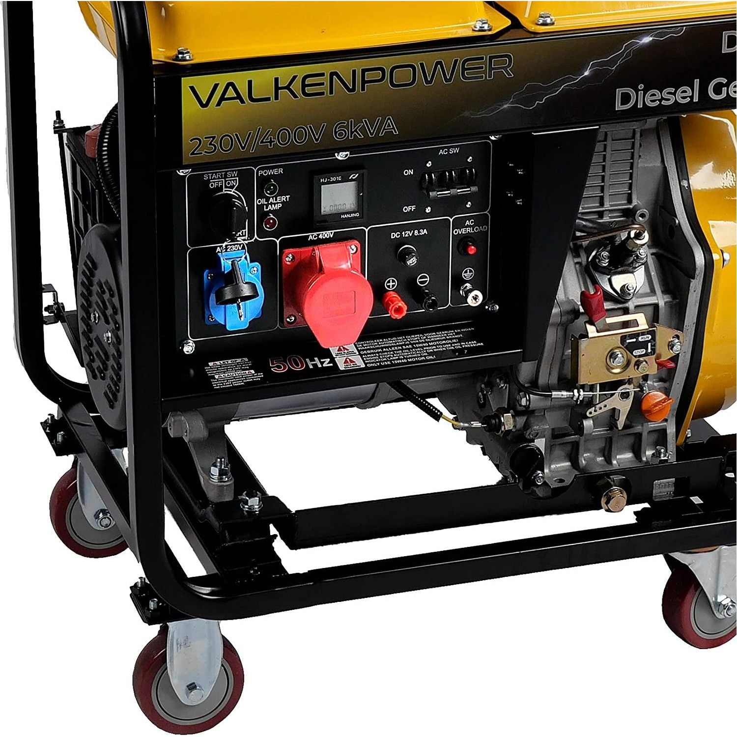 Valkenpower AVR E-Start Diesel Stromerzeuger Offen type 230V/400V 6kVA DG60003 - Tools.de TP Profishop GmbH
