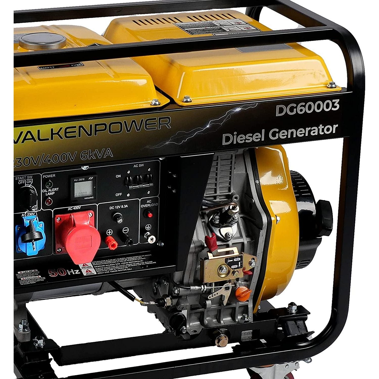 Valkenpower AVR E-Start Diesel Stromerzeuger Offen type 230V/400V 6kVA DG60003 - Tools.de TP Profishop GmbH