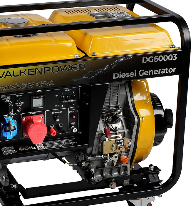 Valkenpower AVR E-Start Diesel Stromerzeuger Offen type 230V/400V
