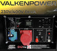 Valkenpower AVR E-Start Diesel Stromerzeuger Offen type 230V/400V 6kVA DG60003 - Tools.de TP Profishop GmbH