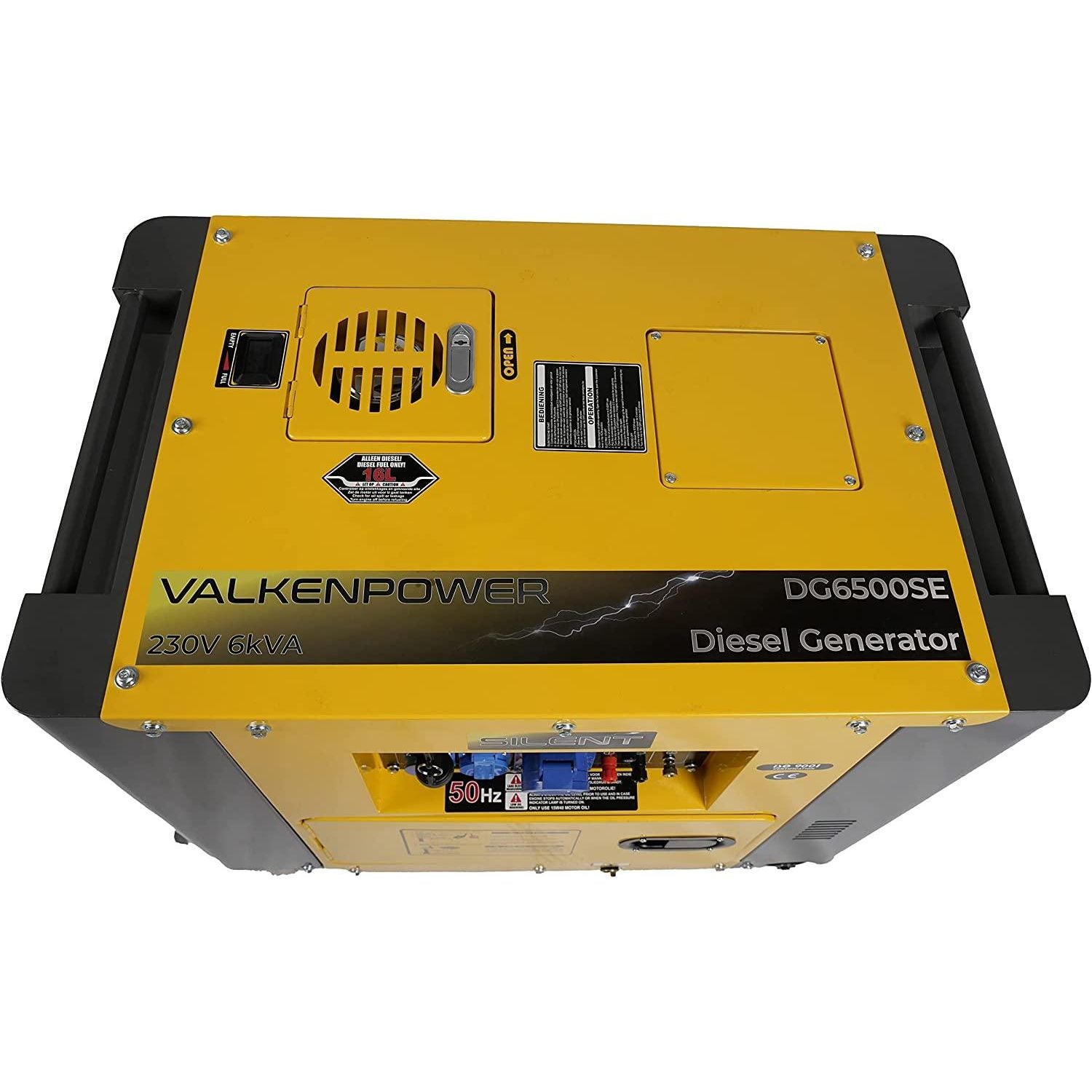 Valkenpower Diesel AVR E-Start Stomerzeuger Silent type 230V 6kVA DG6500SE - Tools.de TP Profishop GmbH
