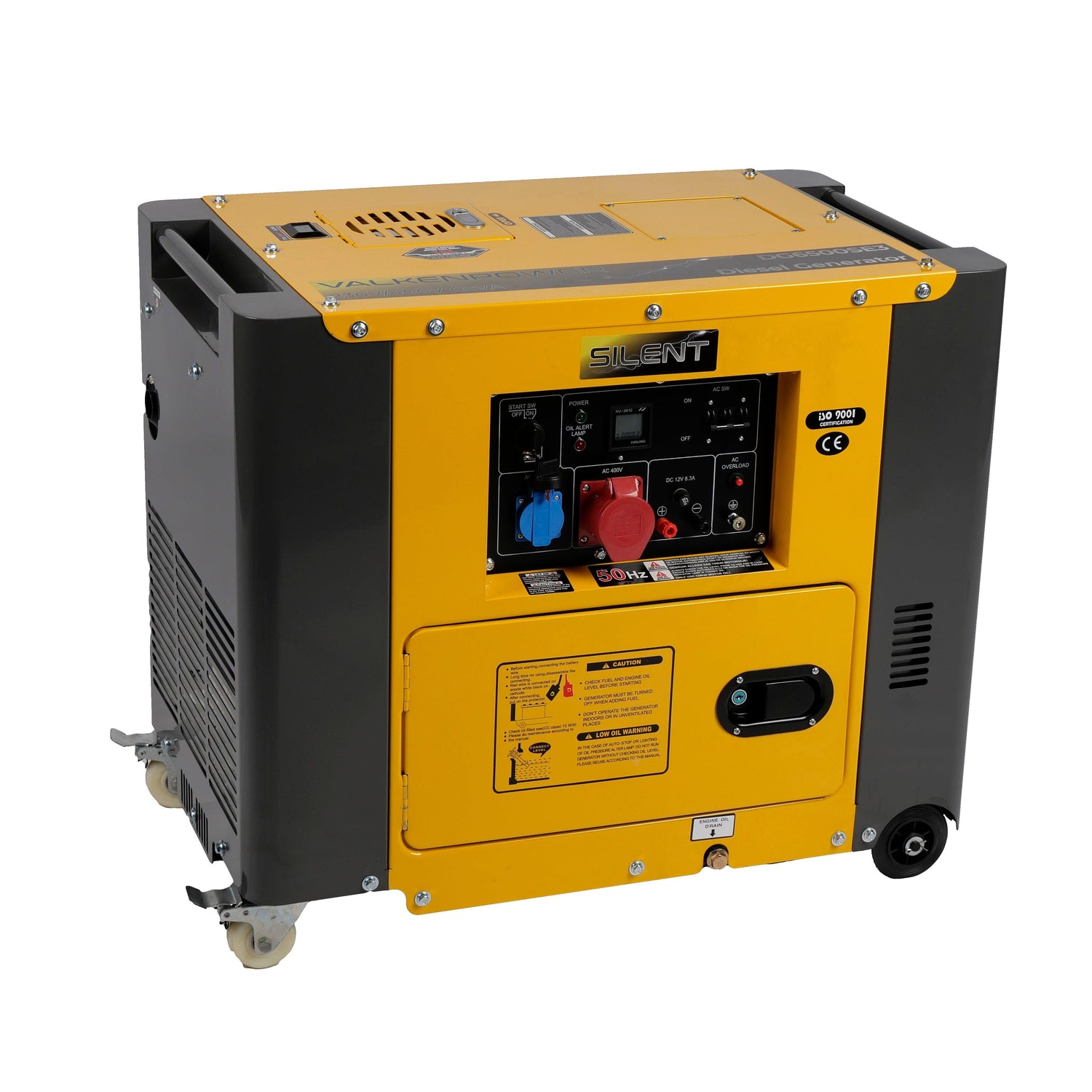Valkenpower E-Start AVR Diesel Stromerzeuger Silent type 230V/400V 6kVA - DG6500SE3 - Tools.de TP Profishop GmbH