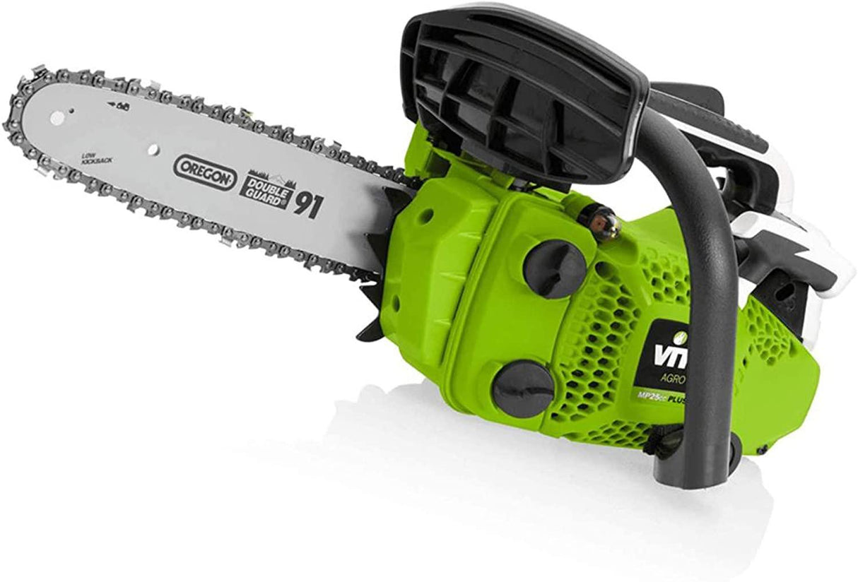 VITO 1.22PS kleine Einhand Benzin Motorsäge, Oregon Double Guard 3/8" Sägekette, Führungsschiene 10“ 25,40cm - Tools.de TP Profishop GmbH