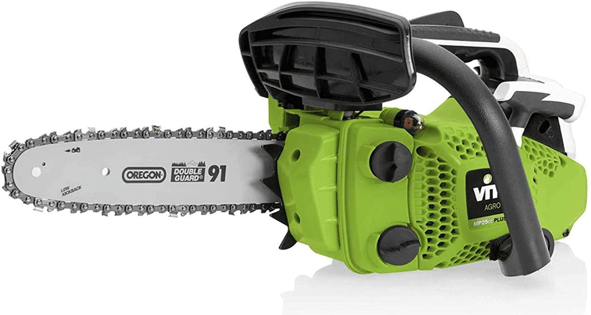 VITO 1.22PS kleine Einhand Benzin Motorsäge, Oregon Double Guard 3/8" Sägekette, Führungsschiene 10“ 25,40cm - Tools.de TP Profishop GmbH