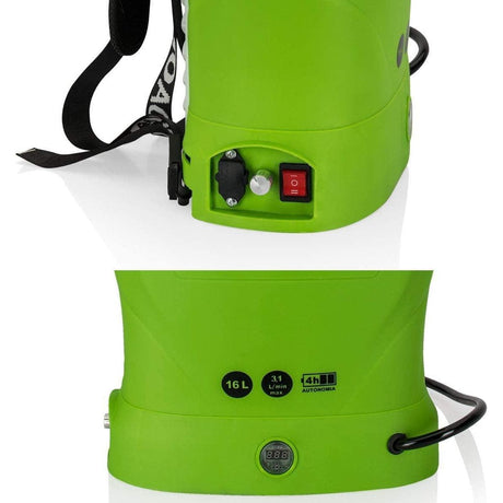 VITO 16 Liter Akku Drucksprüher Rückenspritze 12V Blei-Akku 110cm Teleskop Düngung Unkraut Schädlingsbekämpfung 16L Tank - Tools.de TP Profishop GmbH