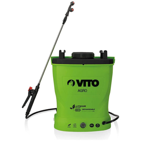VITO 16 Liter Akku Drucksprüher, Rückenspritze inkl. Lithiumakku, Ladegerät - für Sprüharbeiten im Haus & Garten - Tools.de TP Profishop GmbH