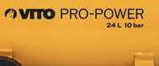 VITO 24L Kompressor 10 bar 2,5PS, 1900w, inkl. Druckminderer, 24 l-Tank, 2 Manometer & 2 Schnellkupplungen - Tools.de TP Profishop GmbH