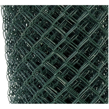 VITO 2,80 mm starkes Maschendrahtzaun 75 cm hoch, 25 Meter lang - Zaun Gitterzaun grün, Maschenweite 50X50 - PVC- beschichtetes Eisendrahtgewebe, Gartenzaun Umzäunung - VIRP755014 - Tools.de TP Profishop GmbH