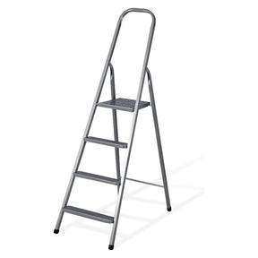 VITO 3 Stufen Stehleiter, Haushaltsleiter 3 Stufen, Alu-Sicherheits-Stehleiter, 3 Stufen Leiter, Mehrzweckleiter, Alu-Sicherheits-Stehleiter, Länge 1,3m EN, 3,9kg - VIEME3 - Tools.de TP Profishop GmbH