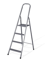 VITO 4 Stufen Stehleiter, Haushaltsleiter 4 Stufen, Alu-Sicherheits-Stehleiter, 4 Stufen Leiter, Mehrzweckleiter, Alu-Sicherheits-Stehleiter, Länge 1,5m EN, 4,7kg - VIEME4 - Tools.de TP Profishop GmbH