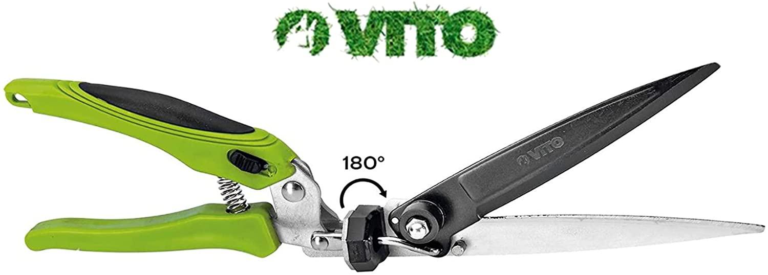 VITO - 4-teiliges Scherenset - Gartenwerkzeug - Gartenwerkzeugset - Astschere, Heckenschere, Strauchschere, Rosenschere , Blumenschere - Tools.de TP Profishop GmbH