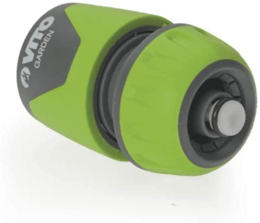 VITO 5-teilig Gartenschlauch-Adapter Set - Gartenspritze, Schlauchstück, Wasserstopp, Hahnanschlussstück, Adapter - 13mm, 1/2" Aqua stopp - Tools.de TP Profishop GmbH