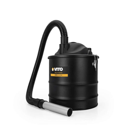 VITO Aschesauger bis 50°, 1200W 18L Kaminsauger, Hepa Filter, 1M Saugschlauch, 0,2M Alu-Saugrohr, Geeignet für Grill, Ofen, Kamin und Kohlenbecken. - Tools.de TP Profishop GmbH