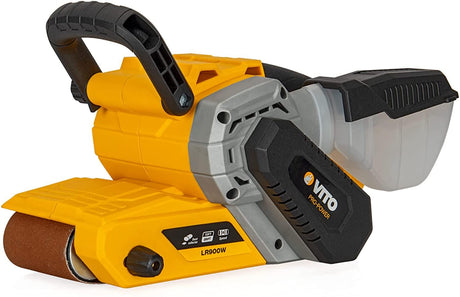 VITO Bandschleifer 900Watt mit Schleifband - Schleiffläche 75 x 155 mm, Bandabmessung 75 x 533 mm - Abschleifen von Fenster, Türen und Möbel, Schleifmaschine, Bandschleifmaschine - Tools.de TP Profishop GmbH