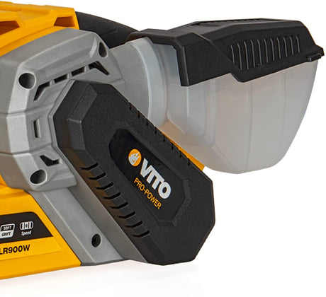 VITO Bandschleifer 900Watt mit Schleifband - Schleiffläche 75 x 155 mm, Bandabmessung 75 x 533 mm - Abschleifen von Fenster, Türen und Möbel, Schleifmaschine, Bandschleifmaschine - Tools.de TP Profishop GmbH