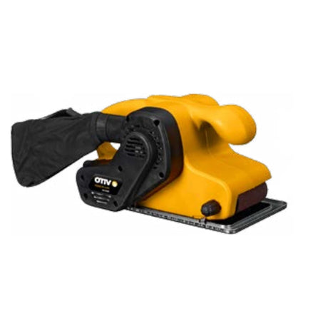 VITO Bandschleifmaschine 900 W mit Absaugbeutel und Manuelle Steuerung Farbe: gelb, Abmessungen: 330x180mm, Produktgewicht: 4,1 kg, 2500 r.p.m - (VILR800) - Tools.de TP Profishop GmbH