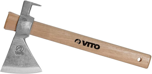 VITO Beil/Axt kombiniert - Universalaxt mit Nagelzieher - Axt zum Spalten Kleiner bis mittelgroßer Holzscheite und Äste - Hochwertig und traditionell in Portugal handgeschmiedete Axt - Tools.de TP Profishop GmbH