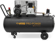 VITO Black Series Pro-Power 200 Liter Kompressor 10 bar 230v 4 PS (12 bar max) 400L/Min - Luftkompressor 200L Kessel Ölgeschmiert, Druckluftkompressor 10 Bar Kompressor 3000W - Tools.de TP Profishop GmbH