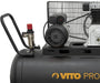 VITO Black Series Pro-Power 200 Liter Kompressor 10 bar 230v 4 PS (12 bar max) 400L/Min - Luftkompressor 200L Kessel Ölgeschmiert, Druckluftkompressor 10 Bar Kompressor 3000W - Tools.de TP Profishop GmbH