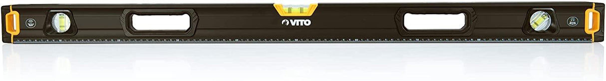 VITO Black Series Profi magnetische Wasserwaagen Set 5 tlg. 45, 60, 80, 100 und 120cm Profi Alu Set Wasserwaage robust, Aluminium Gehäuse, rundum ablesbar, robuste Endkappen - Tools.de TP Profishop GmbH