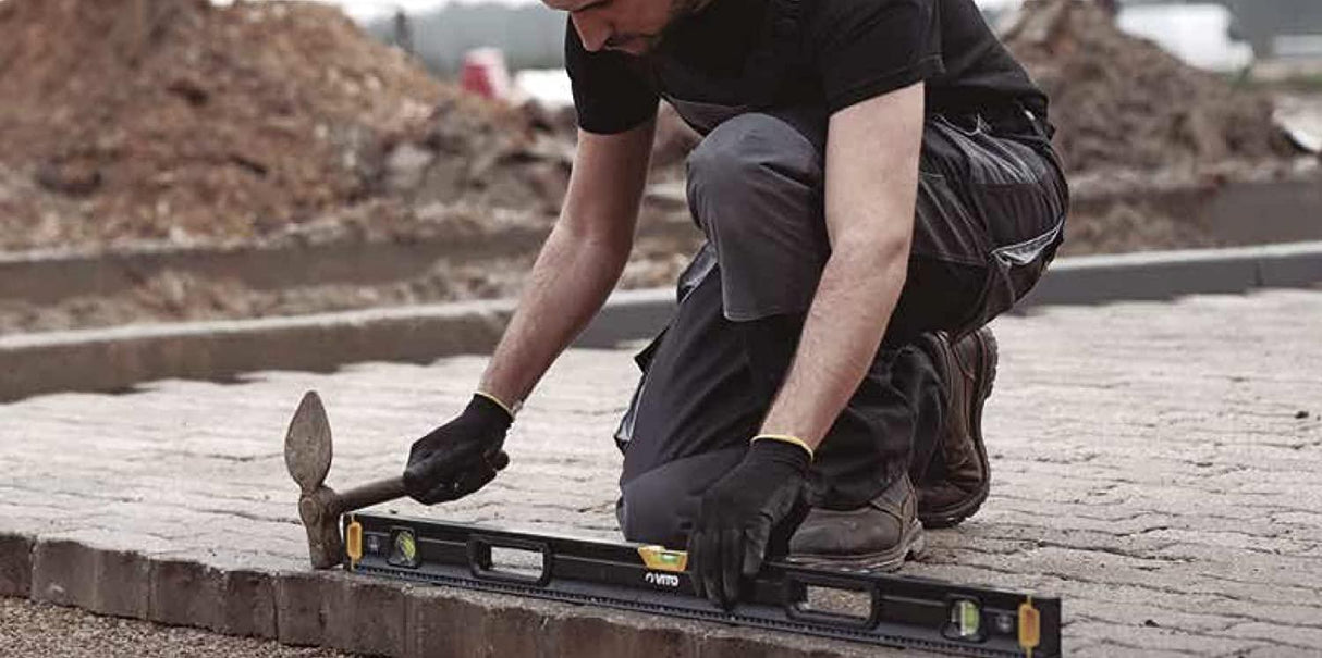 VITO Black Series Profi magnetische Wasserwaagen Set 5 tlg. 45, 60, 80, 100 und 120cm Profi Alu Set Wasserwaage robust, Aluminium Gehäuse, rundum ablesbar, robuste Endkappen - Tools.de TP Profishop GmbH