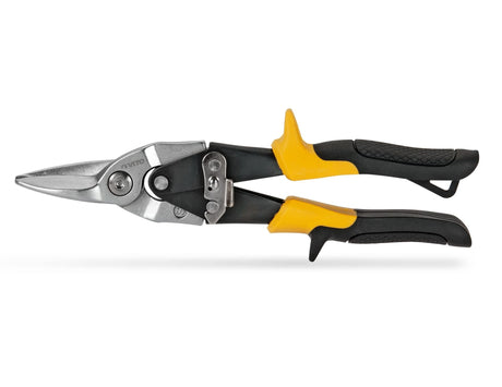 VITO Blechschere, gerade geschnitten für die Luftfahrt, Metallschere mit Sicherheitsverriegelung, Schneidet Metall und Blech bis zu 1,2 mm, Griff aus Bimaterial - VITCCRE - Tools.de TP Profishop GmbH