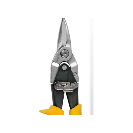 VITO Blechschere, gerade geschnitten für die Luftfahrt, Metallschere mit Sicherheitsverriegelung, Schneidet Metall und Blech bis zu 1,2 mm, Griff aus Bimaterial - VITCCRE - Tools.de TP Profishop GmbH