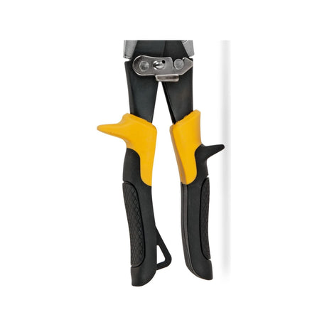 VITO Blechschere, gerade geschnitten für die Luftfahrt, Metallschere mit Sicherheitsverriegelung, Schneidet Metall und Blech bis zu 1,2 mm, Griff aus Bimaterial - VITCCRE - Tools.de TP Profishop GmbH