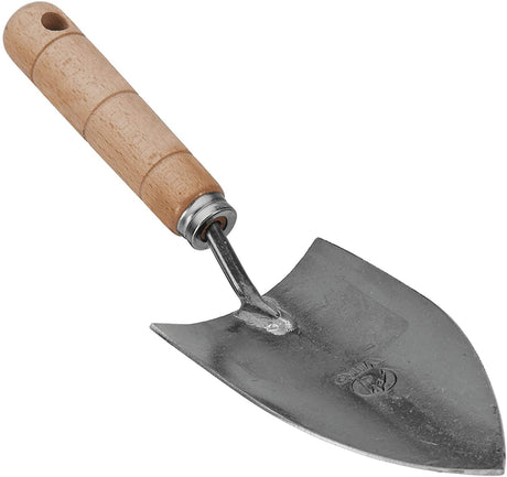 VITO Blumenkelle - Stabile Spitz Hand Schaufel aus gehärtetem Stahl - Universelle Gartenschaufel Blumenschaufel Schaufel Pflanzkelle - Arbeitsbreite 9 cm - Länge 30cm Handgeschmiedet in Portugal - Tools.de TP Profishop GmbH