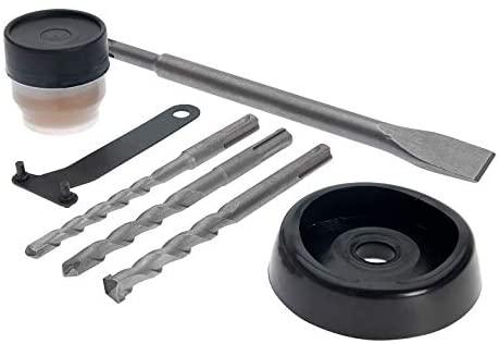 VITO Bohrhammer & Stemmhammer (VIMP710 SDS-Plus), 0-800rpm, 0-5000ipm, Sicherheitskupplung, einstellbare Meißelposition, 3.33 Kg, 710 W mit zusätzlichem Griff, Fettwanne und Staubschutz - Tools.de TP Profishop GmbH