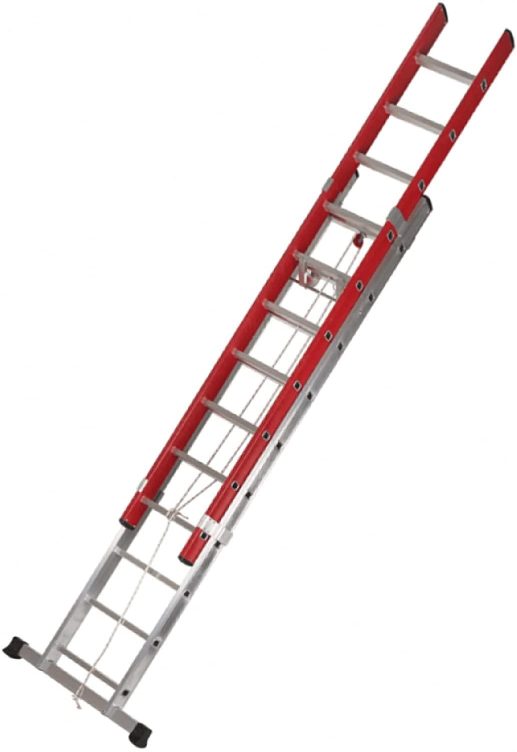 VITO Elektriker Leiter Electra Profi Alu-Glasfaser-Schiebeleiter, 5.03 m, 2x10 Sprossen max. 150 kg - Tools.de TP Profishop GmbH